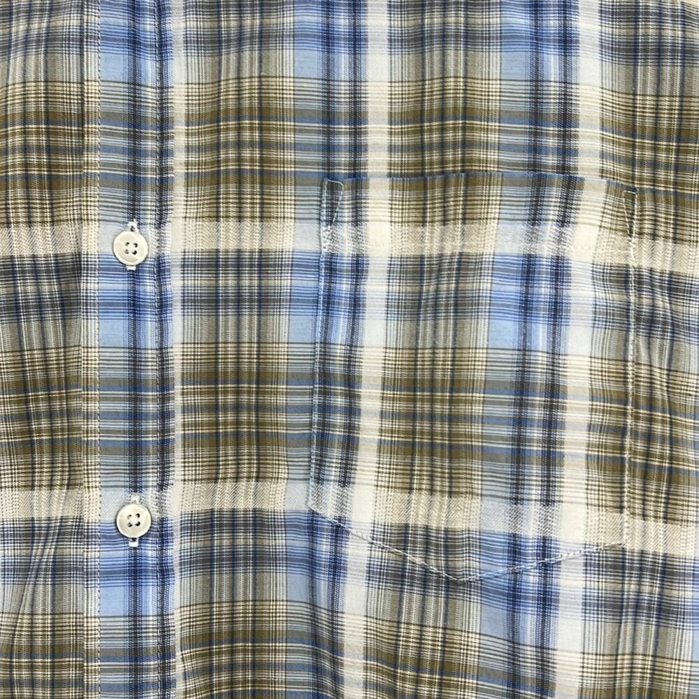 Duke’s Sportswear Men’s Cotton Blend Plaid Short Sleeve Button Up Shirt Size 2XL - Picture 7 of 11